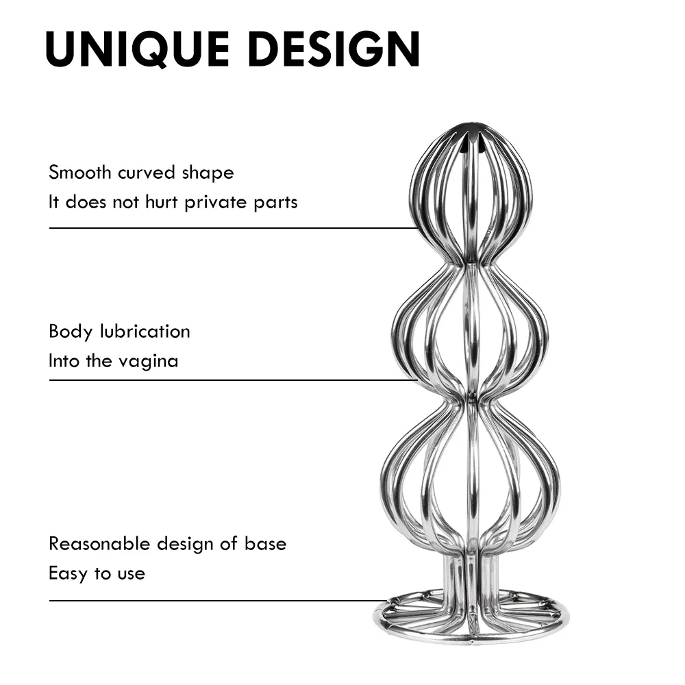 Sexy Costumes Hollow Anal Plug Speculum Anus Expander Bdsm Sex Toys Steel Anal Dilators Butt Plug Tunnel Enema For Buttocks In T235M