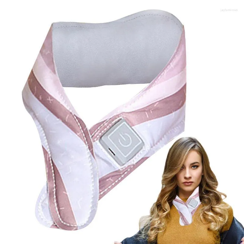 Bandanas Écharpe Chauffante USB Tour de Cou Chauffant Avec 3 Température Réglable 1000mAh Réchauffeur D'hiver Lavable Pour Femmes Hommes