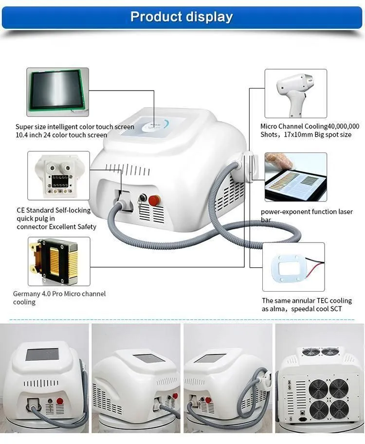 Permanent diode laser hair removal body hair 808nm laser hair removal home use epilator