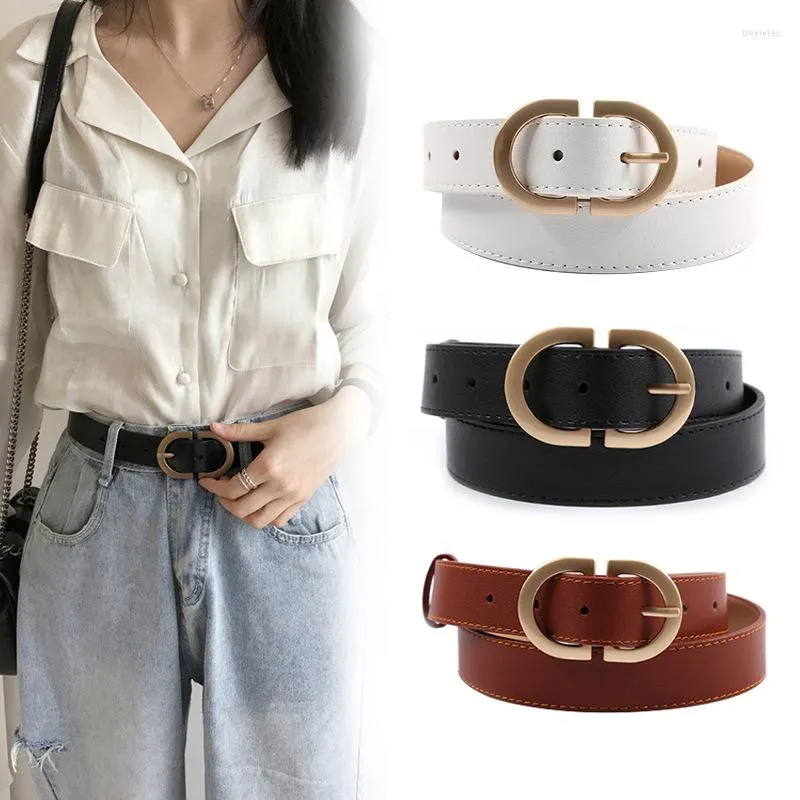 Riemen Spot eenvoudige dames met jas trui decoratieve riem Koreaanse versie licht body jeugd jeans faux lederen pin buckle