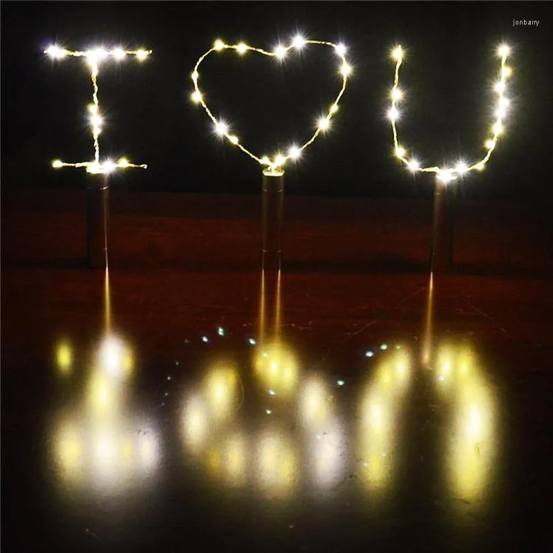 Strings String Lights Argento LED Bottiglia di vino Alimentato a batteria Tappo in vetro a forma di sughero Lampada Decorazioni ghirlande natalizie