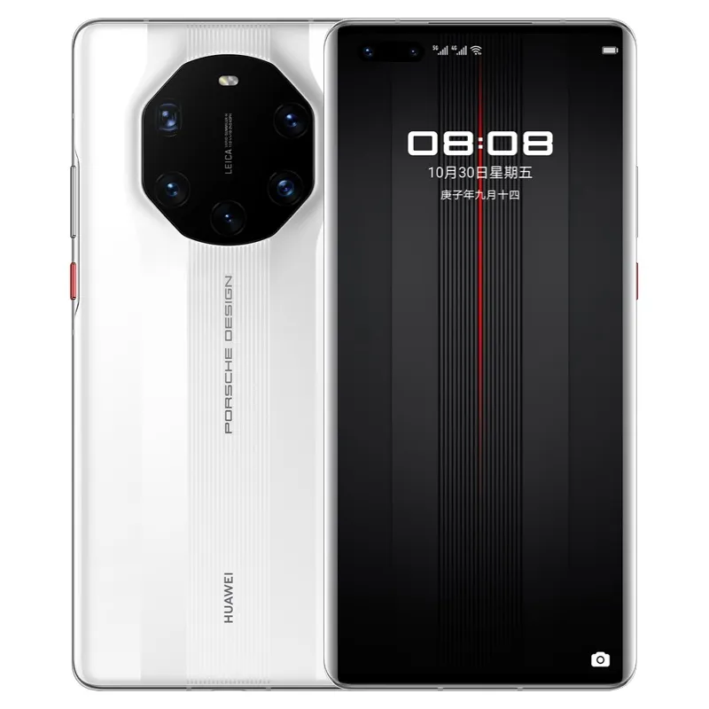 Huawei Mate original 40 RS Porsche Design 5g Telefone celular 8GB 12GB RAM 256GB ROM Kirin 9000 50,0mp NFC Harmonyos 6,76 "OLED ID da impressão digital face Face Smart Cell Phone