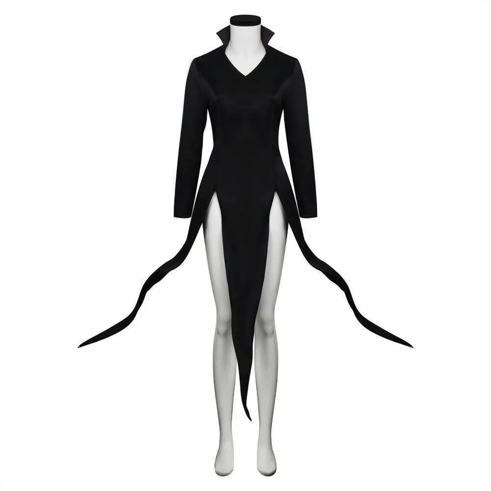 Perruques Cosplay Senritsu No Tatsumaki Cosplay Costume anime One Punch Man Terrible Tornado Robe Noire COS Tenues pour Femmes T221115