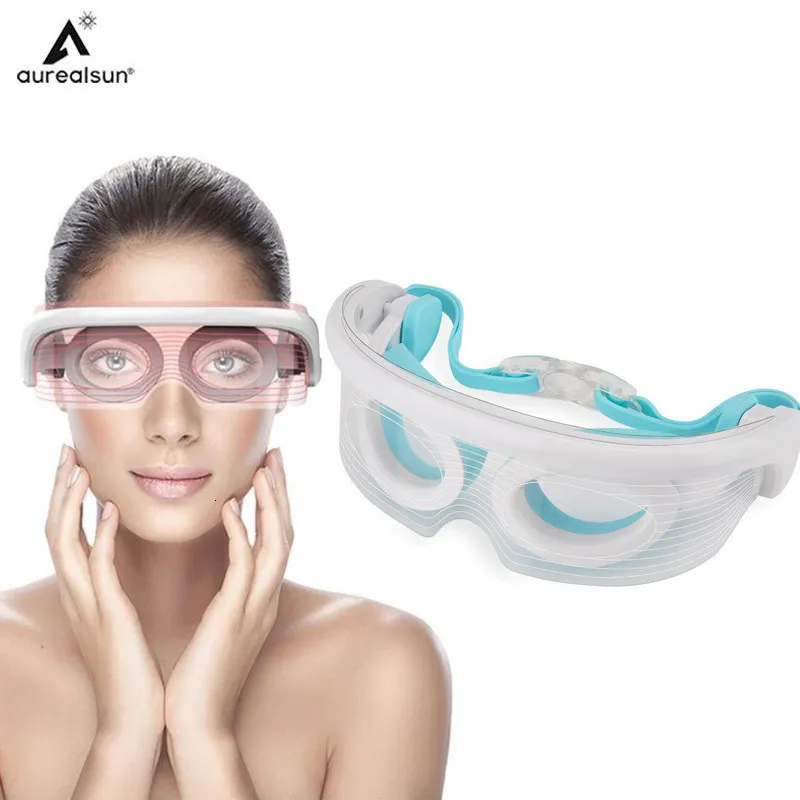 Masseur pour les yeux LED Pon compresse thérapie par la lumière Anti-âge soins de santé peau serrer protecteur de vibrations Massage de beauté 221116