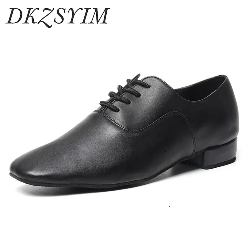 Sapatos sociais DKZSYIM Men Dance Latin Ballroom dance shoes Modern Indoor Tango Tennis For Boy salto alto 25cm 221116