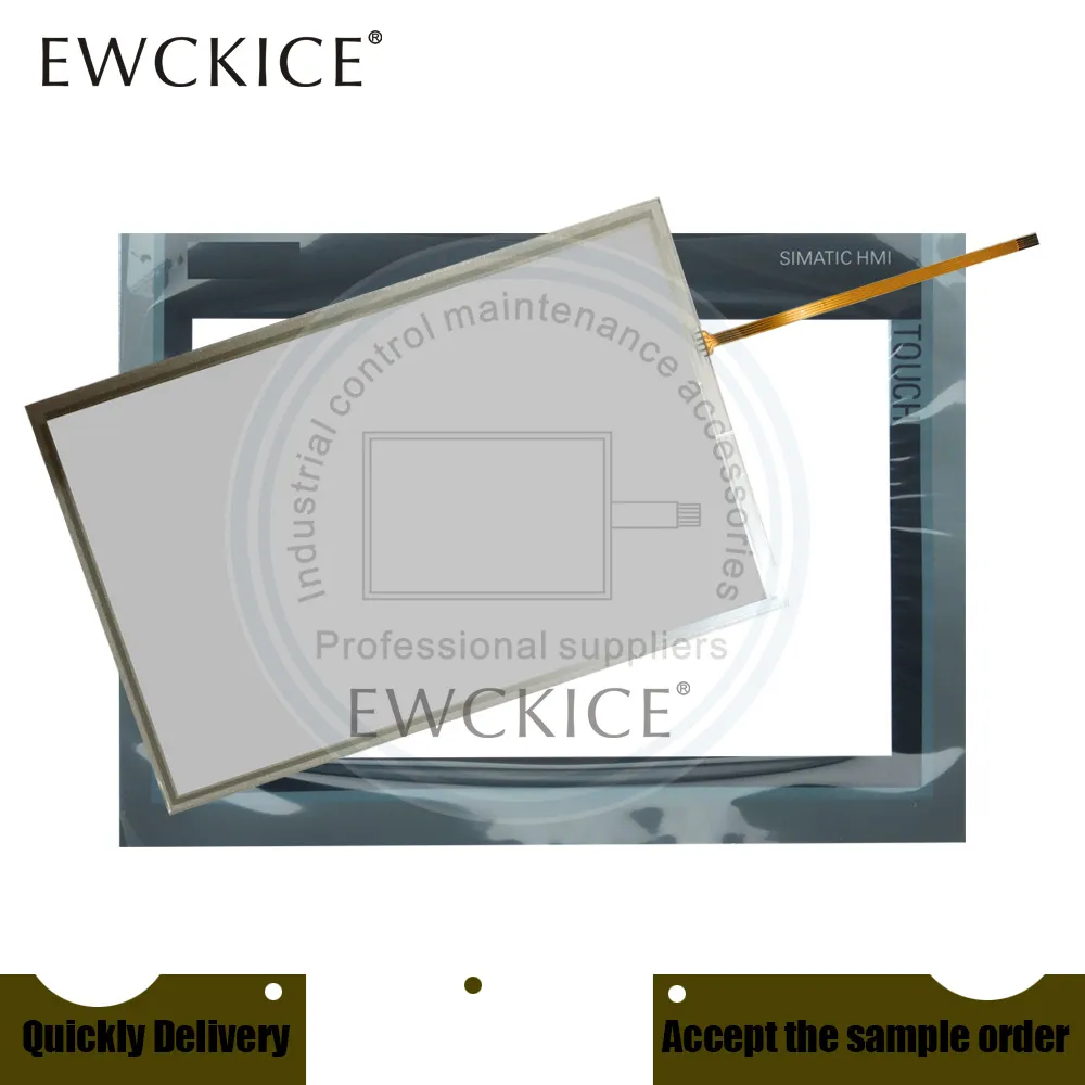 Części zamienne TP1200 Comfort 6AV2124-0MC01-0AX0 PLC 6AV2 124-0MC01-0AX0 HMI przemysłowy ekran dotykowy i folia z przednią etykietą