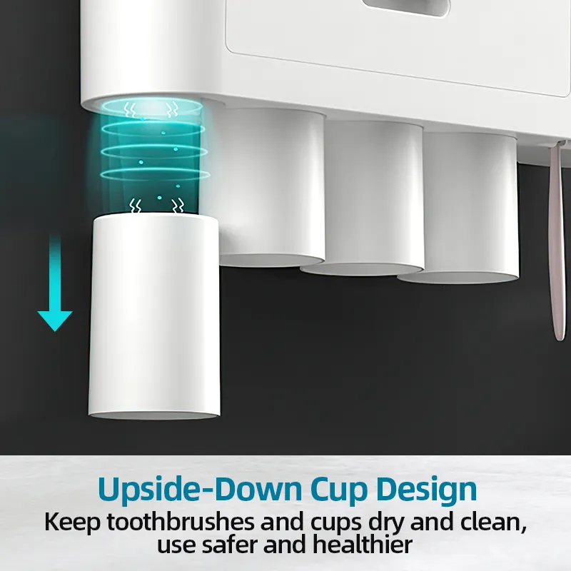 Wall Mounted Automatic Disinfect Toothpaste Dispenser Squeezer