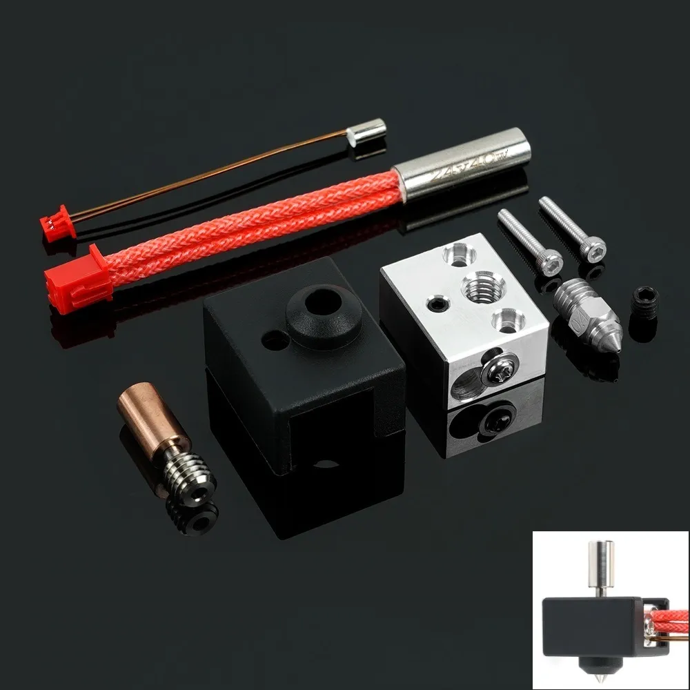 Other Printer Supplies MEGA 3D Parts Heating Block end Bimetal Heatbreak Max 300 Temp for Ender 3 S1 CR 10 Smart Pro Extruder 221114