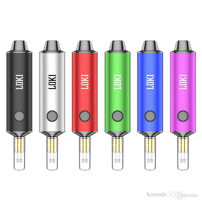 Genuíno Yocan Loki Kit de caneta vaporizador portátil 650mAh cera coletor de néctar elétrico Dab Pen