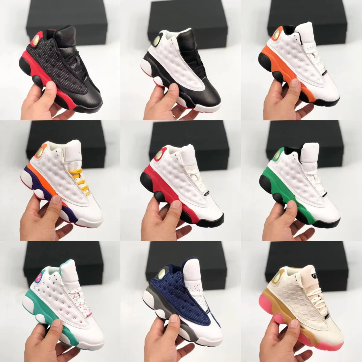 Jumpman 13s Basketball Platform Shoes For Kids Durable, Comfortable