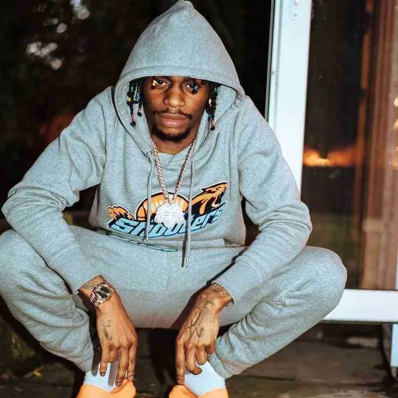 Trapstars Classic Hoodie Blue Yellow Tiger Head Head