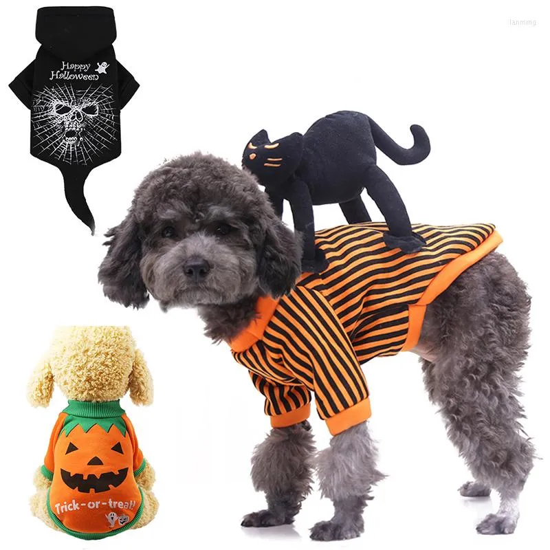 Kostiumy dla kotów kostium dla ubrania w stylu rycerza z lalką i kapeluszem Halloween Pet ciepłe szczeniaki