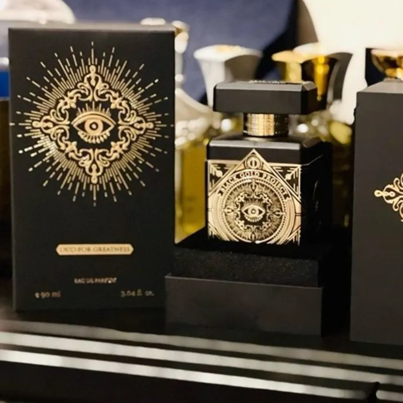 Factory Direct Luxury Brand Perfym Balck Gold 90 ml Parfums Prives Oud For Greatness Parfyes Eau de Parfum 3fl.oz långvarig lukt edp män kvinnor Köln doft