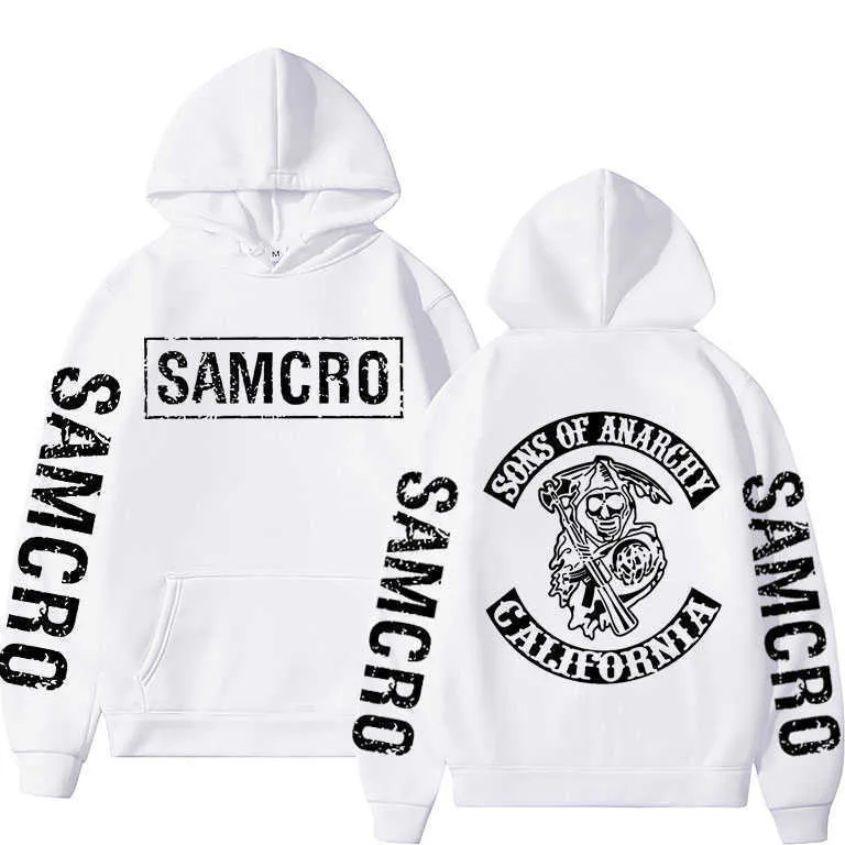 Wangcai01 メンズパーカースウェットサンズ・オブ・アナーキー SAMCRO