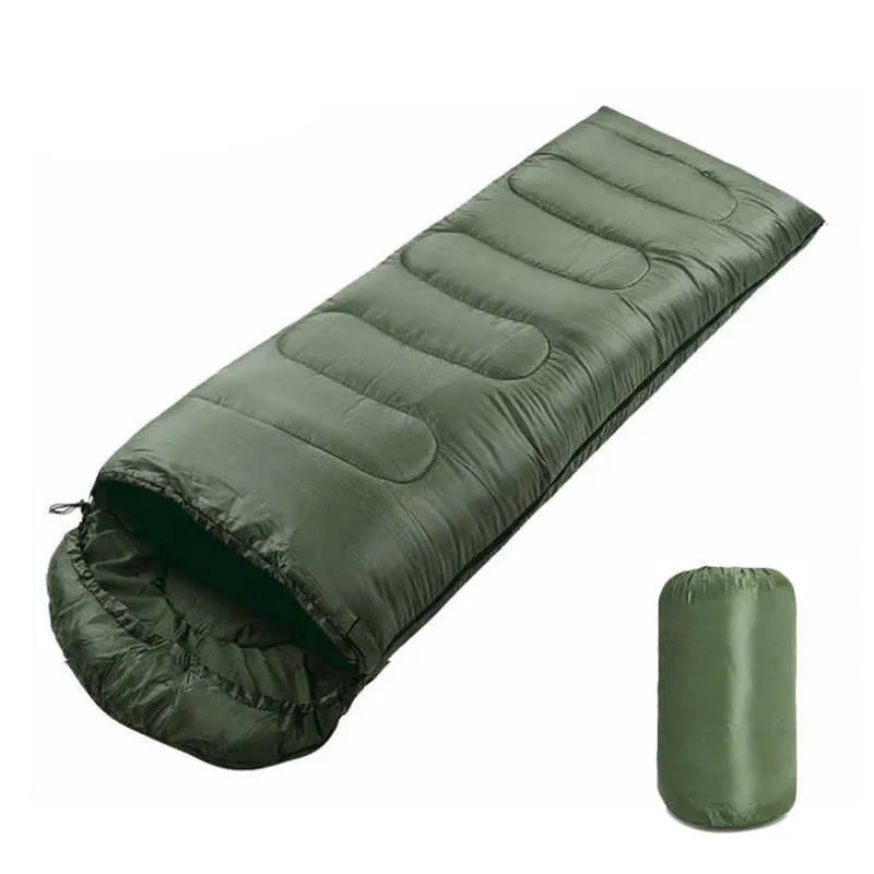Sacs de couchage NOUVEAU sac de couchage enveloppe légère portable avec sac de compression pour le camping randonnée sac à dos T221022