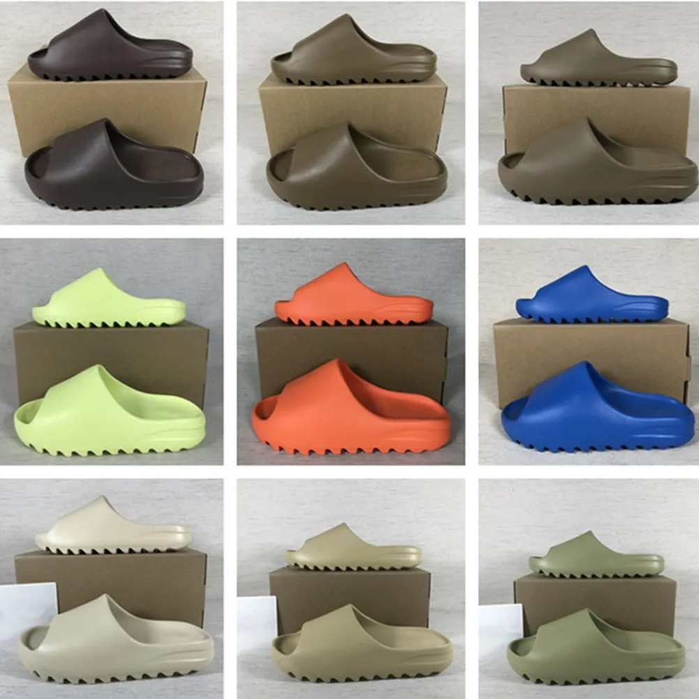 Slides Slippers Granite Onyx Foam Rnnrs 2022 Restock MX Carbon Sand Grey Sandals Slipper Stone Sage Mineral Blue Pure Sand Resin Ochre Designer Men Women Shoes