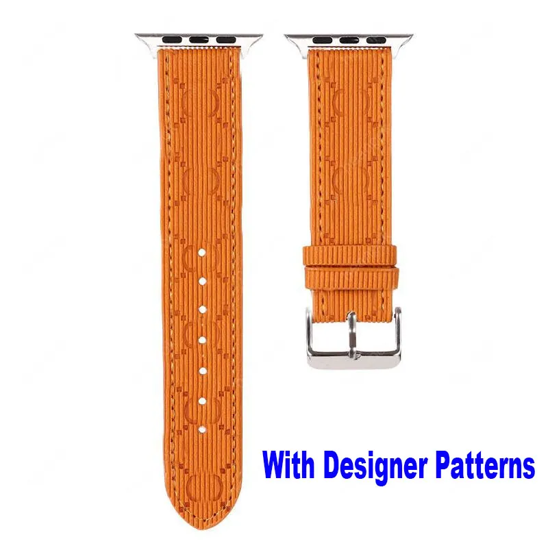 Cinturini di design G di lusso compatibili con Apple Watch Band 38mm 40mm 41mm 42mm 44mm 45mm 49mm Fashion Leather Bands Design per iWatch Band Series 8 7 6 se 5 4 3 2 cinturini