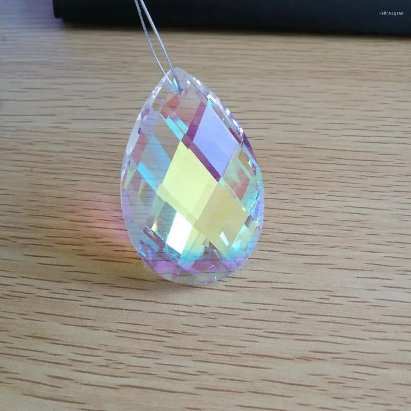 Ljuskrona kristall 100 st/parti 38mm ab färg hängande pärlor prisma solfångare trimning droppar