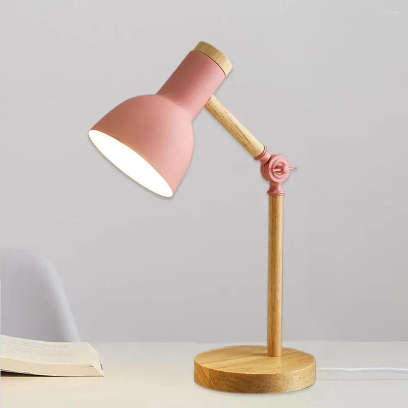Lampy stołowe nordyckie drewniane składane lampki nocne oszczędzanie Kreatywne urządzenie domowe ochrony oka LED do akademika na studia