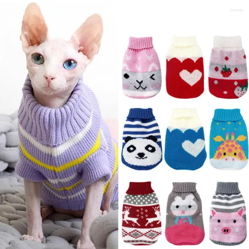 Costumi di gatto Maglion per cani per cani abiti invernali per cani per cagnolini Chihuahua cucciolo di abbigliamento per animali domestici caldi