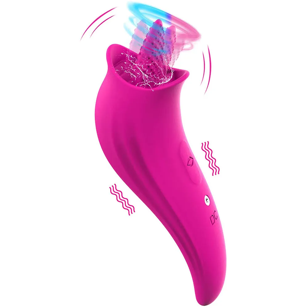 G spot Vibrator Clitoral Tongue Vibrator Sex Toy for Women & Couples Magnetic Rechargeable Breast Nipple Stimulator Masturbator