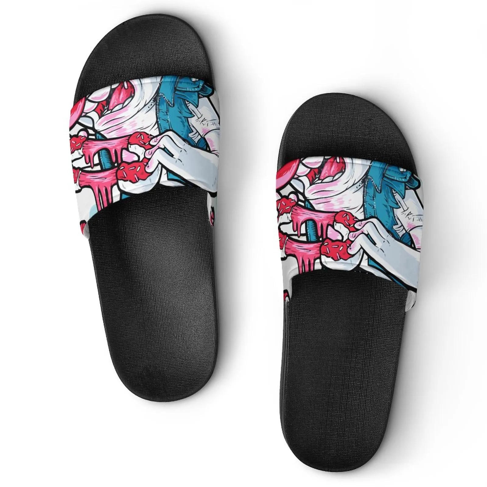 Aangepaste thuis PVC Soft Bottom Floor strand Mannen en vrouwen koppels Multi Color Home Slippers B30 Maat 36-45