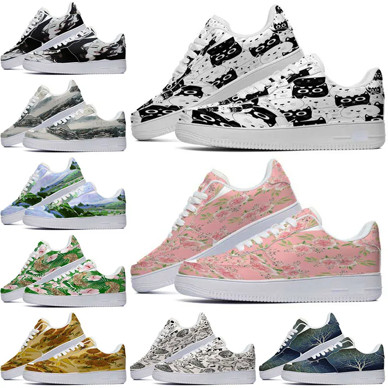 Designer personnalisé chaussures chaussures décontractées hommes femmes peint à la main Anime mode hommes formateurs sport baskets Color31