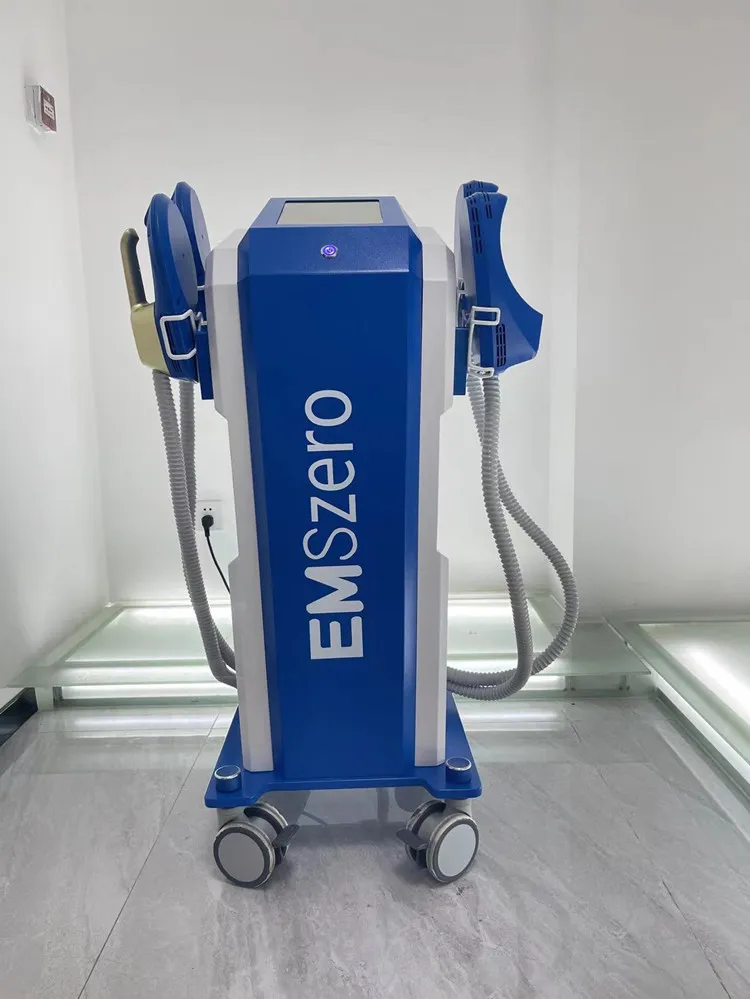 DLS-EMSlim 14 Tesla 6000W RF Equipment Emszero NEO Nova EMS Machine With Pelvic Stimulation Pad And 4 Radio Frequency Handles Option Salon