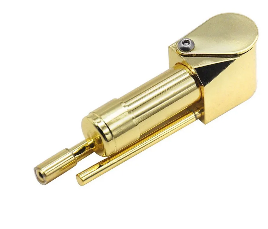 Gold Brass Mini Smoking Pipe Portable, Removable Water Pipe