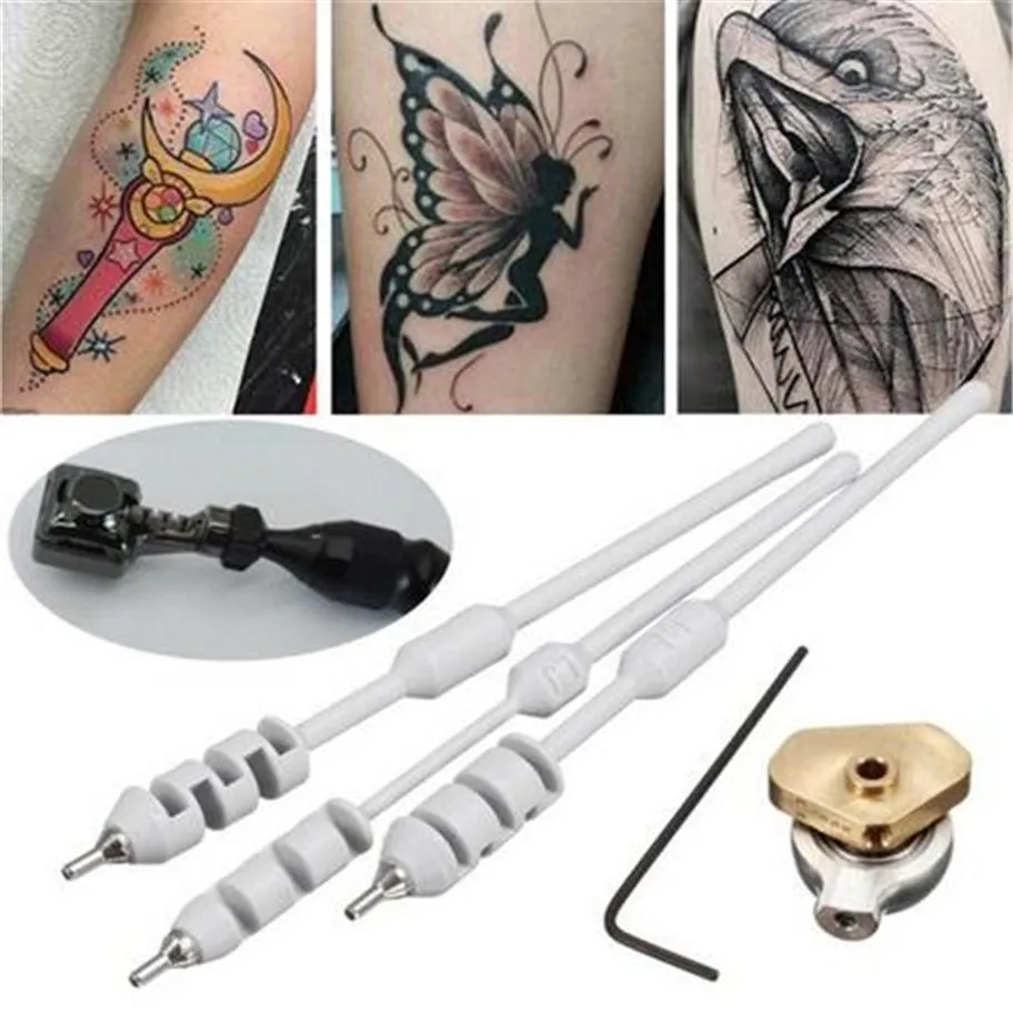 Sada de leva del revestimiento de tatuaje giratorio de acero inoxidable con la barra de transferencia Tattoo Tattoo Machine Reemplazo Part Accessory266L