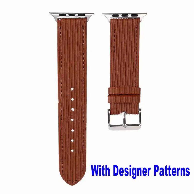 Apple Watchband kayışlarıyla uyumlu 38mm 40mm 41mm 42mm 44mm 45mm 49mm lüks moda deri d bant tasarımcısı Iwatch bant serisi 8 7 6 SE 5 4 3 2 1 Akıllı kayış