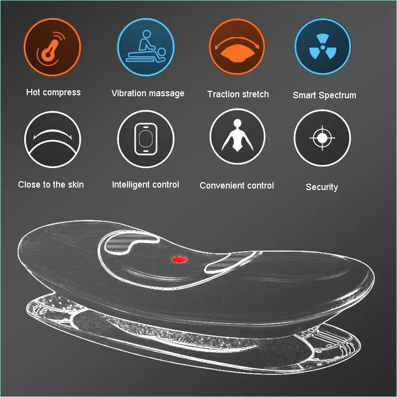 Electric Back Massager Heat & Traction Device:... From Zyjsalonmachine,  $182.36
