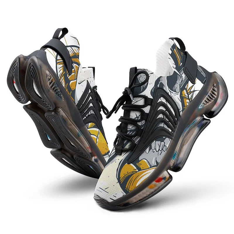 2023 DIY مخصص الأحذية الأحذية الكلاسيكية تقبل التخصيص UV طباعة رجال الأنفاس الرياضية الرياضية الجريان المدربين