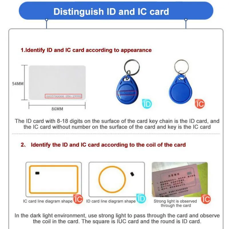 Access Control Card Reader Handheld 125Khz 13.56MHZ From Ning04