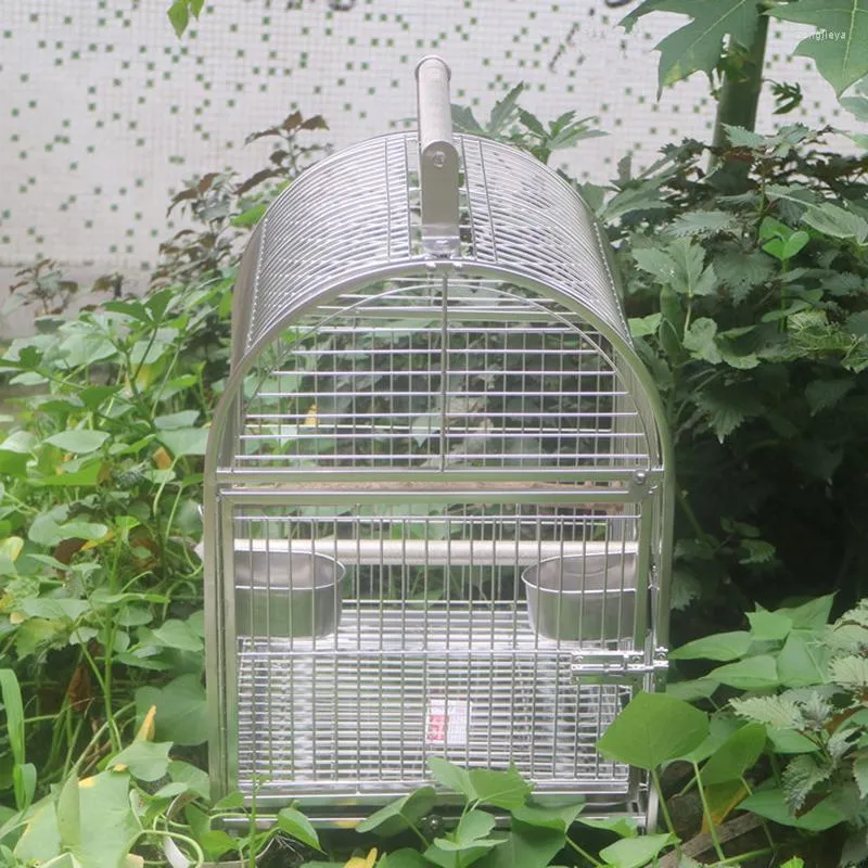Three Ring Parrot Cage Tray System Reference: Prevue Travel Bird Cage Large Stainless Steel Cage Parrot Tray