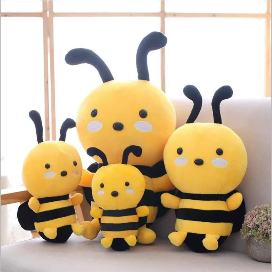 20CM cute bee pillow plush toy grab machine doll children gift Boys and Girls Toys Stuffed Animals Movies TV290Q