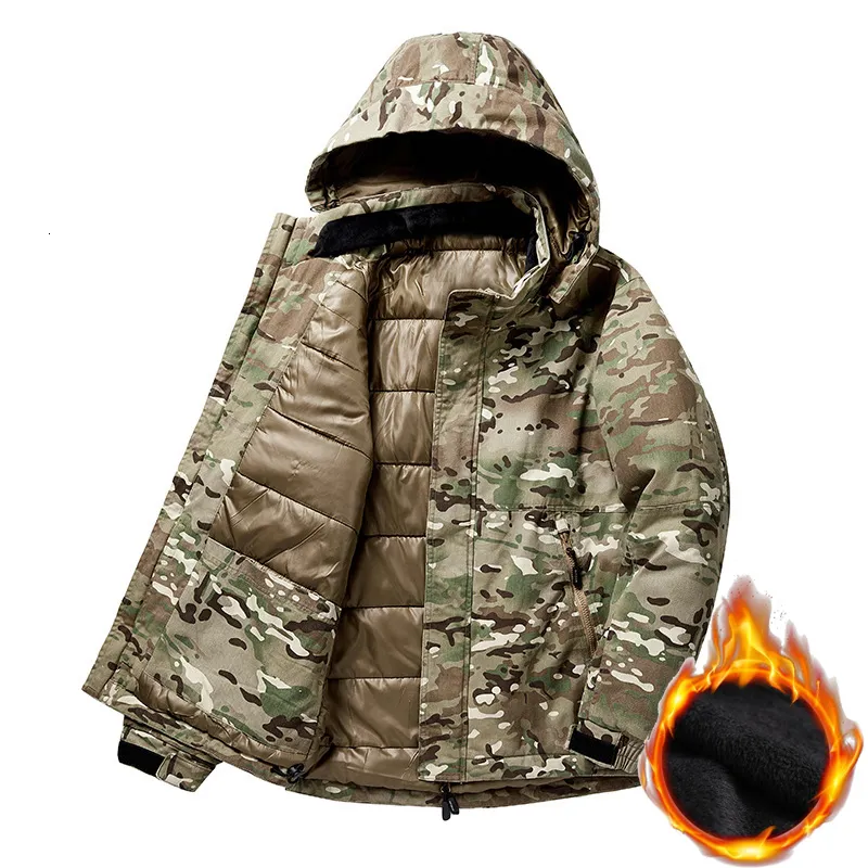 Men Coats Winter Jacket Men Slim Military Camouflage Outwear Warm Coat Top Clothing Casual Men