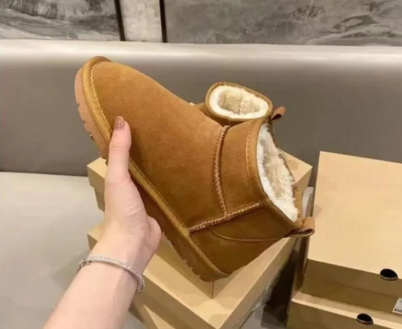 Hot Sell Aus Designer Suindeer Browns Antelope Brown Classic Warms Boots Mini Snow Boot Boots Bootss USA GS 585401 Женские детские пинетки Slippers теплые сапоги