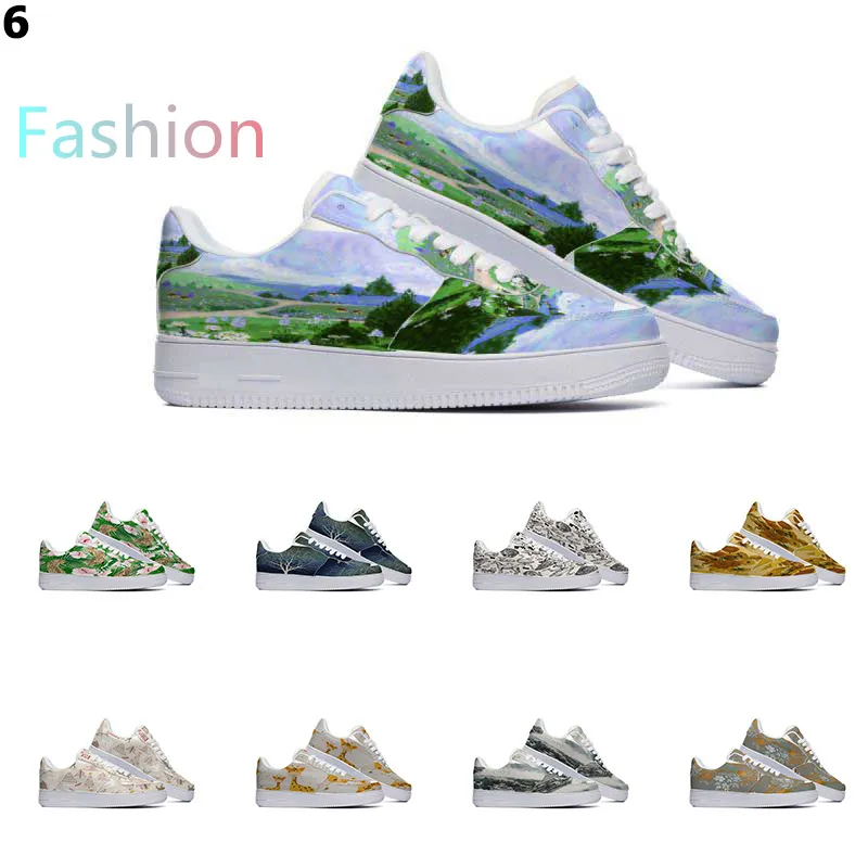 GAI Designer chaussures personnalisées chaussure de course hommes femmes peint à la main Anime plat hommes formateurs sport Sneaker Color6