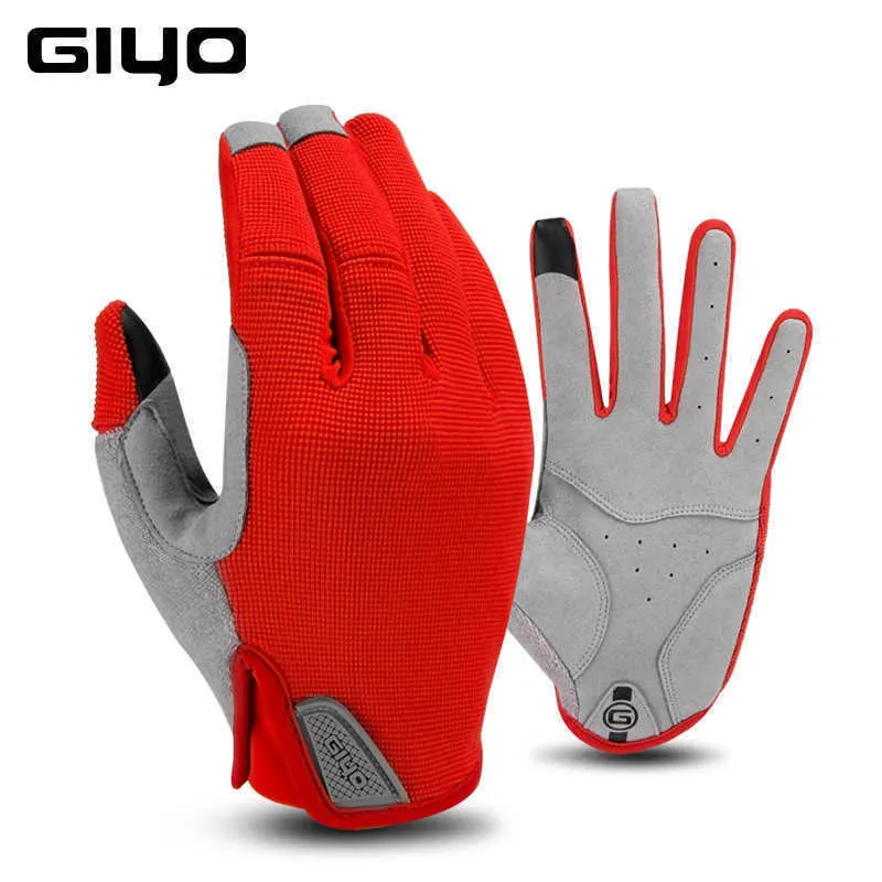 Gants de cyclisme GIYO S-05 Sports Long Full Finger Cycling Gant Femmes Hommes Vélo Écran Tactile Coupe-Vent Gants Chauds pour VTT T221019