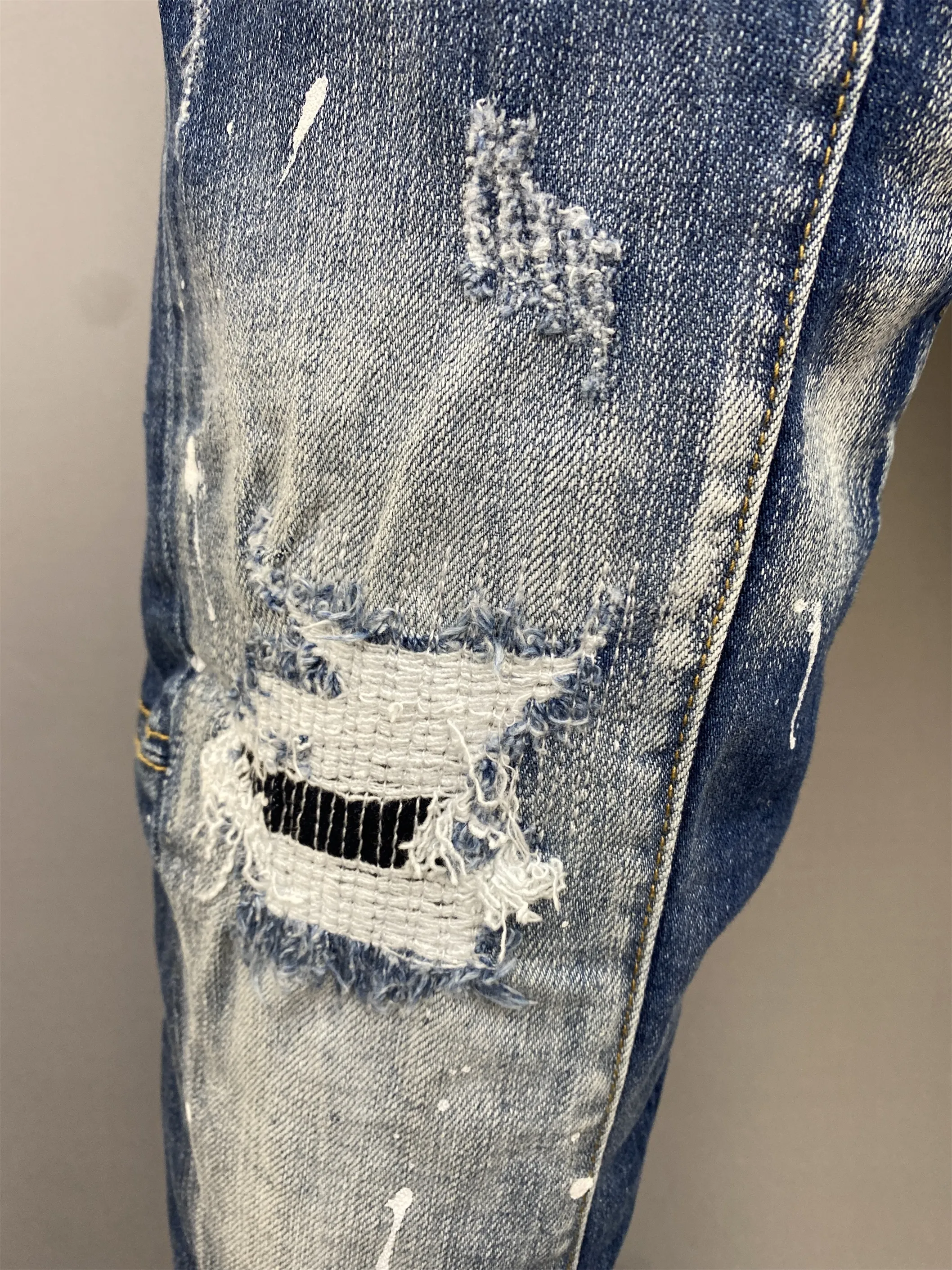 Pantaloni Jeans Italiani Moda Jeans Casual Da Uomo Europei E