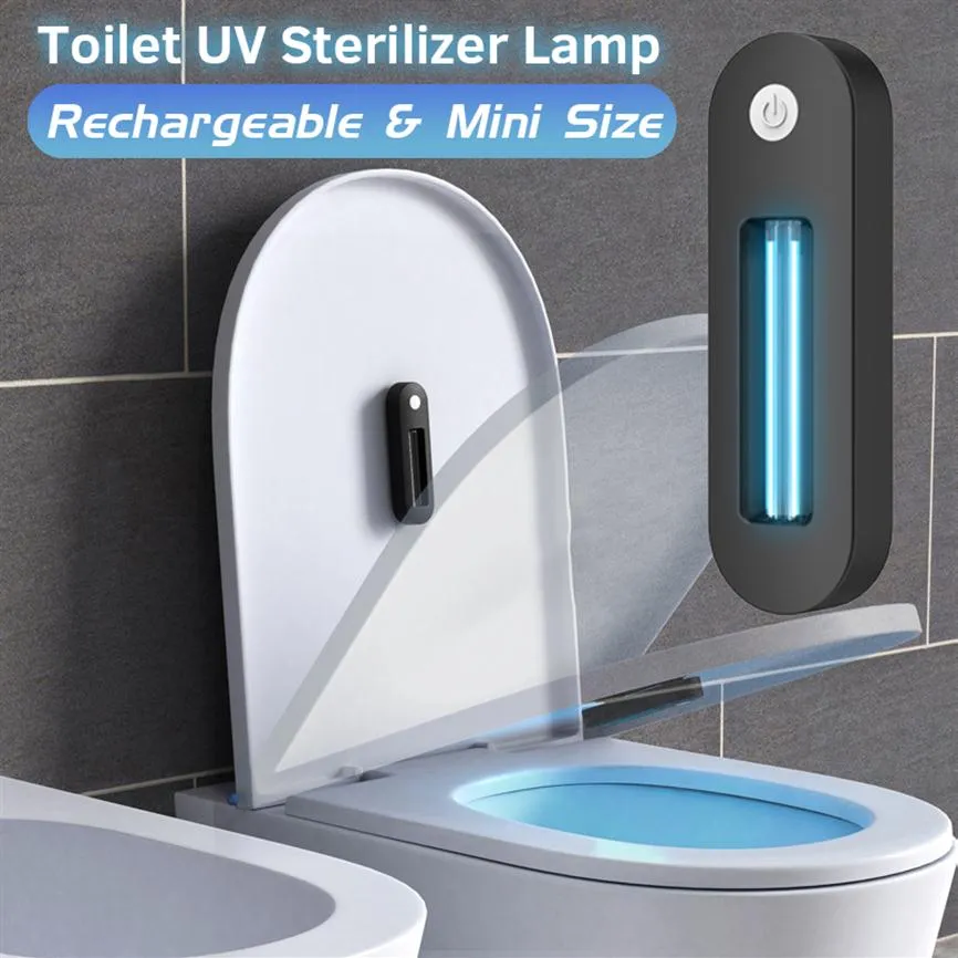 For Toilet Rechargeable Ultraviolet UV Sterilizer Lamp UVC Ozone Disinfection Light Toilet