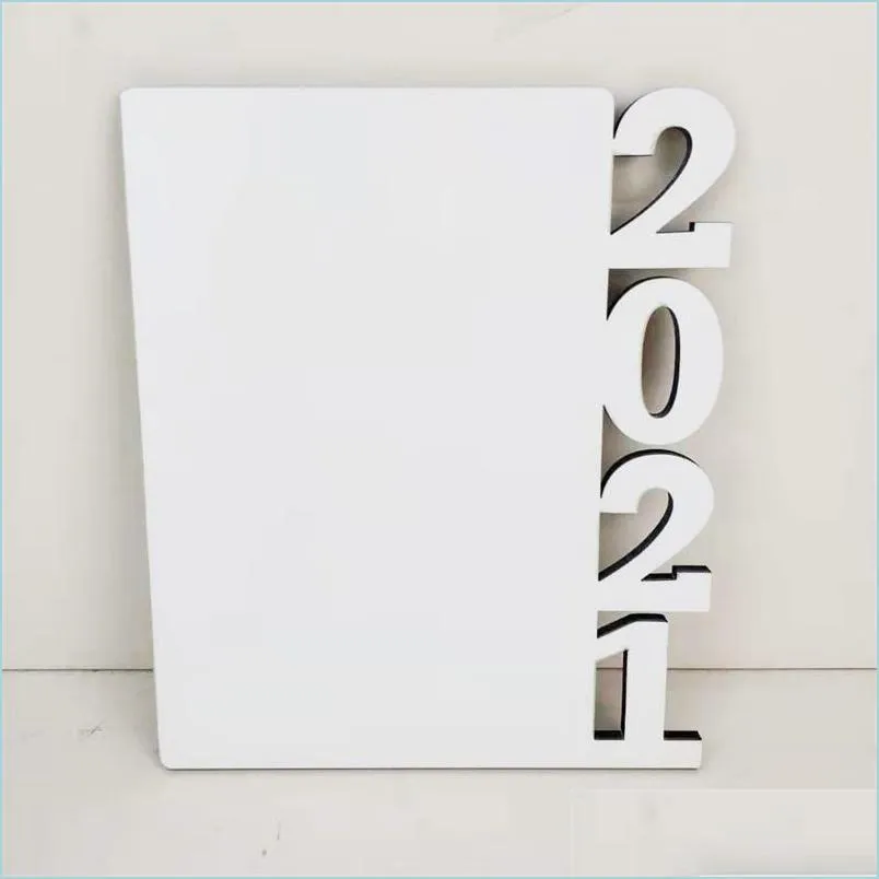 Autres Fournitures De Fête D'événement 2021 Sublimation Blanc Po Cadre Mdf Panneau Bloc Avec Album En Bois Diy Transfert De Chaleur Drop Delivery Home Dhvb8