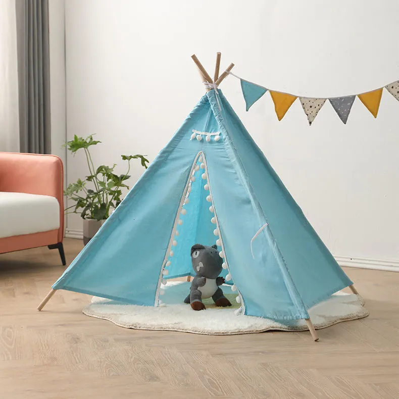 Portable Tente pour enfants Pliant Enfants Tentes Tipi Baby Play House  Grande Filles Rose Princesse Château Chambre d'enfant Décor