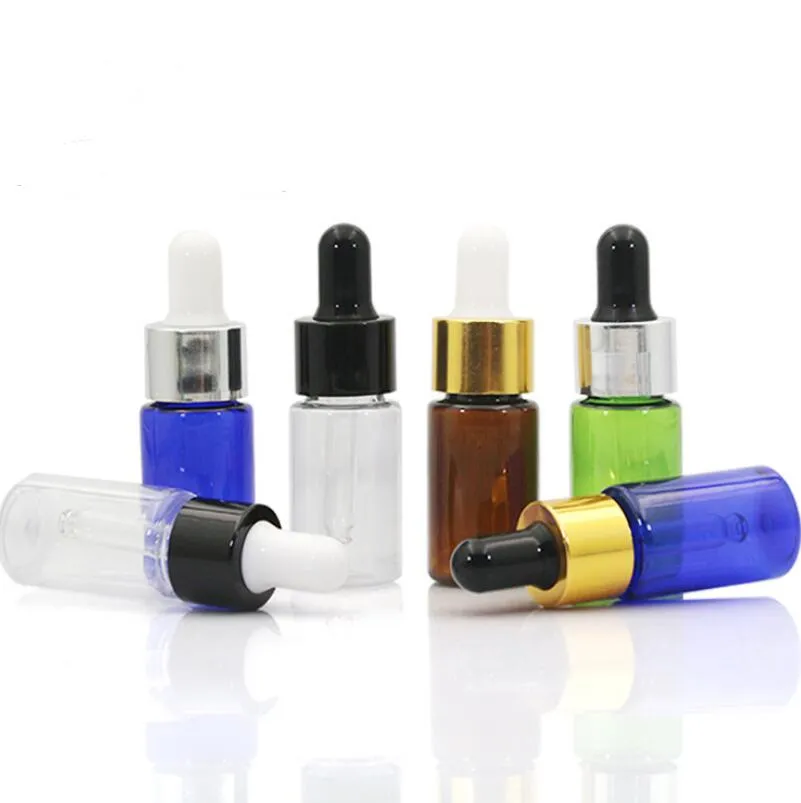 300 pz 10 ml 1/3 oz Bottiglia di E-Juice in vetro trasparente con contagocce Contenitori per fiale contagocce trasparenti LX5188