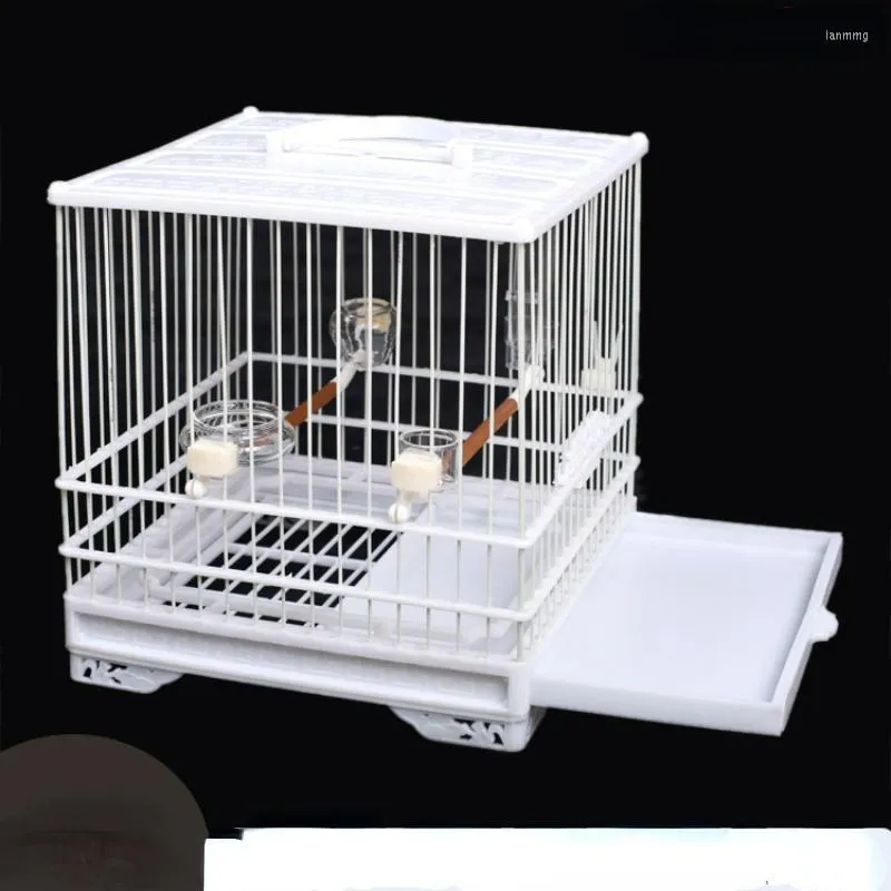 Bird Cages Plastic Small Cage Tray Breeding Bathroom Houses Outdoor Decoration Jaula Grande Feeding Supplies BS50BC