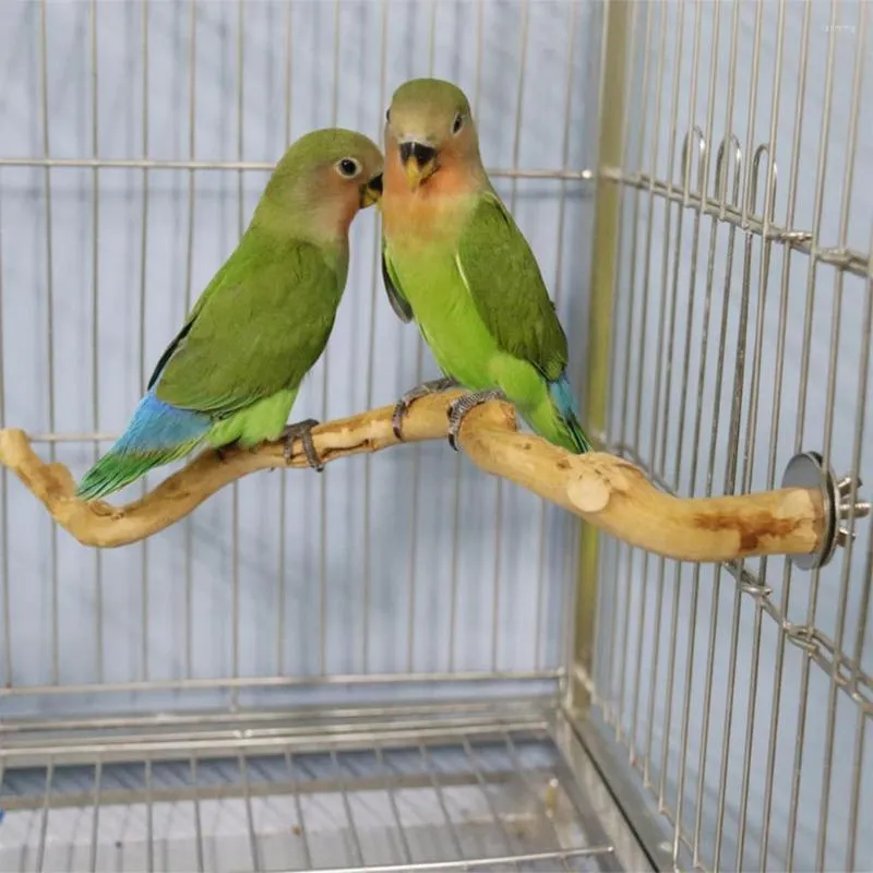 Other Bird Supplies Parrot Pet Standing Stick Wood Pole Toy Cockatiel Parakeet Perches Bite Claw Grinding Cage Accessorie