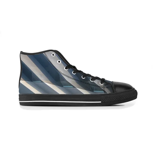 Scarpe personalizzate da uomo Designer Canvas Scarpe da ginnastica da donna Dipinte a mano Marrone Fashion Mid Trainer