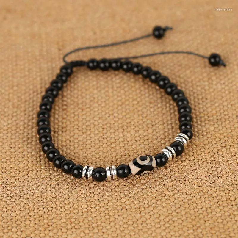 Tornozeleiras AAK024 Vintage Moda Banglelet Jóias Menções Mulheres Tibetano Obsidia Costa