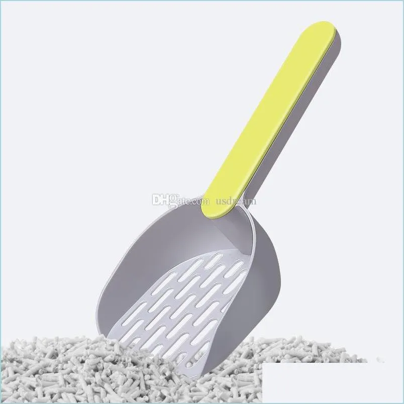 Other Cat Supplies Pet Cat Sand Shovel Round Open Abs Plastic Litter Scooper Cleaning Tool Home Supplies Drop Delivery Garden Dhklb